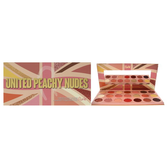 United Peachy Nudes 21 Pressed Pigment and Shadows Palette Rude Cosmetics 0.74oz - Picture 1 of 4